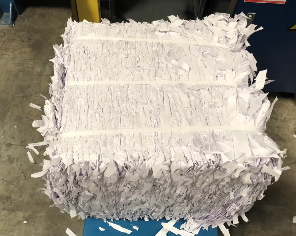 Baler for paper scraps