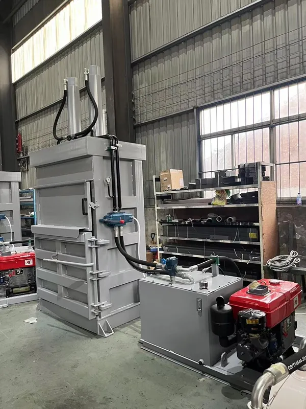 Baler with diesel generator