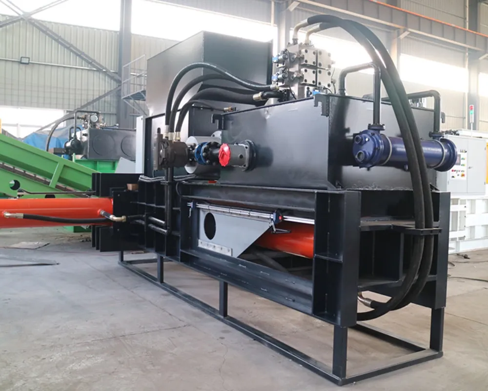 high density wood shavings baler