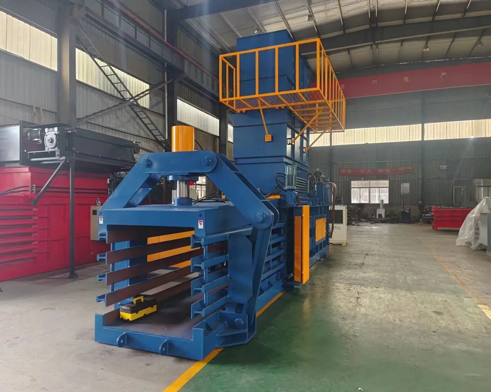 horizontal auto tie baler