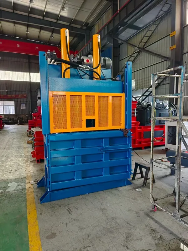 vertical cardboard baler
