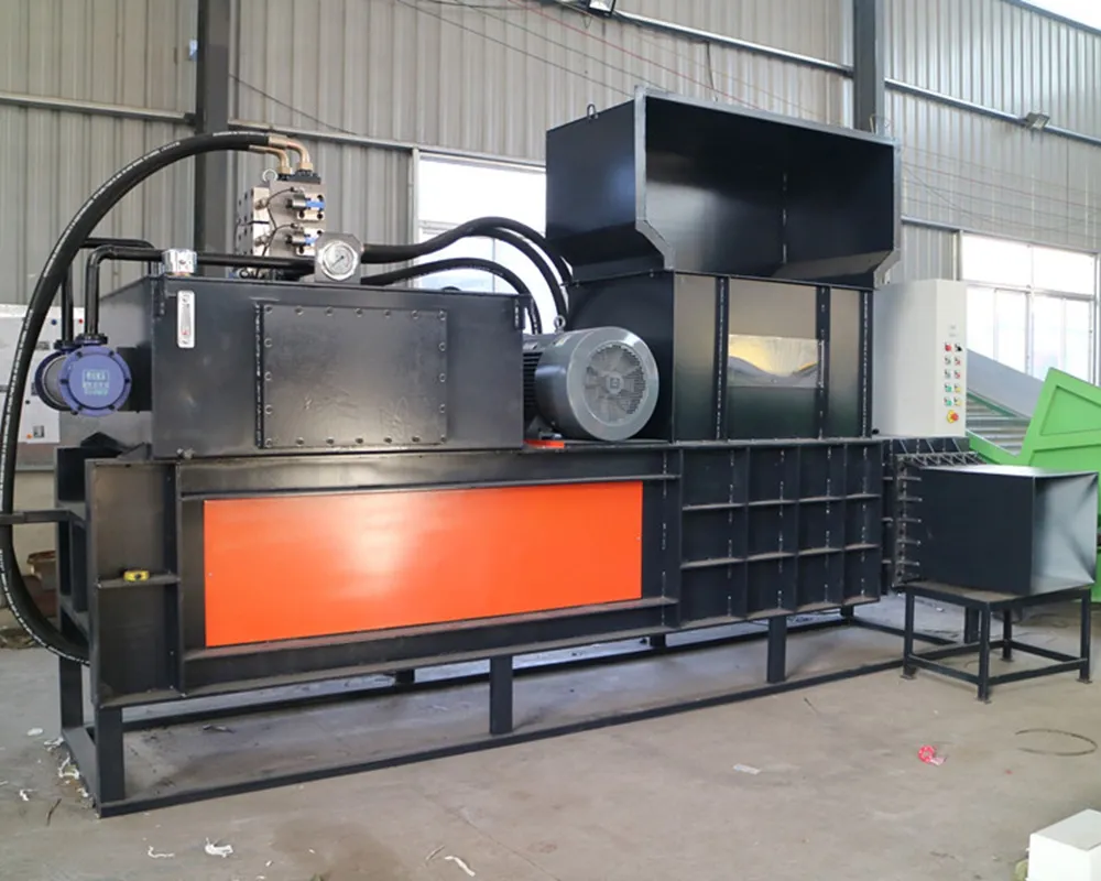 wood waste compression bagger