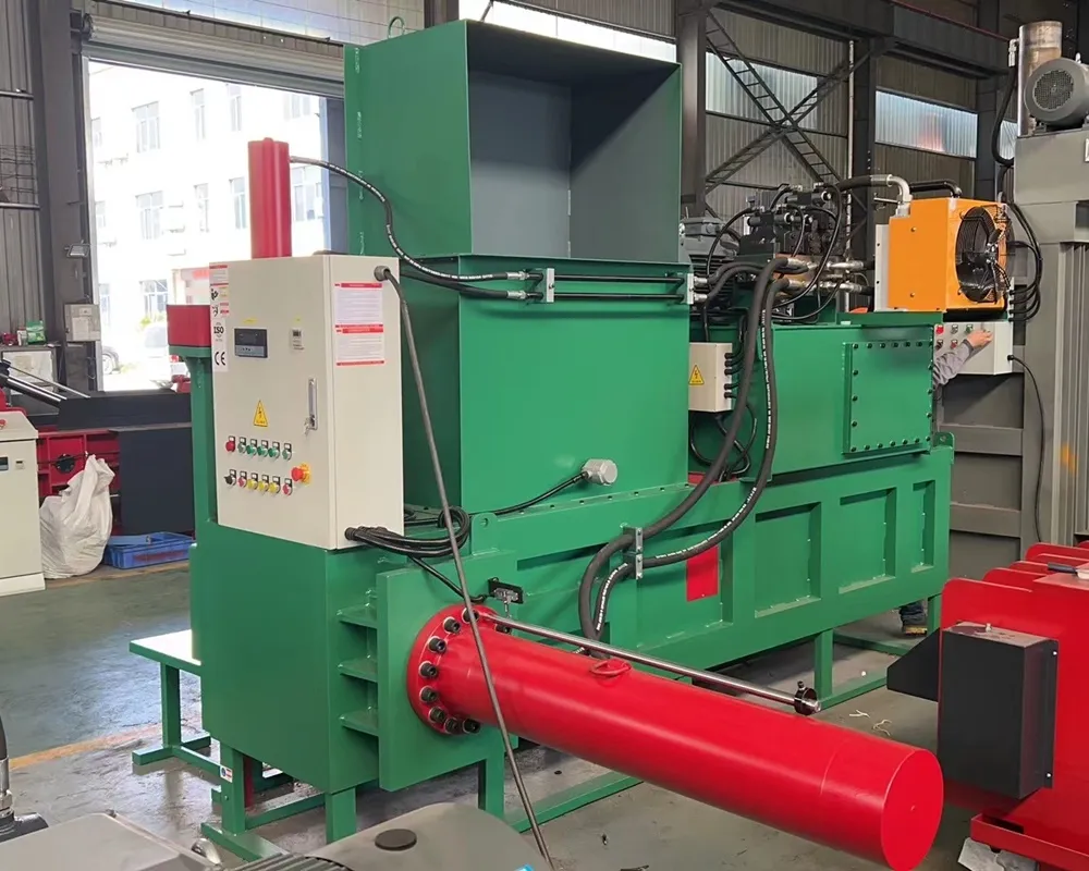 wood waste compression bagger